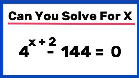 How to solve Exponential Equation step by step || Solve for x || #maths #mathstricks #olympiad