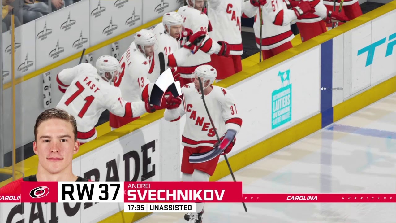 Svechnikov Lacrosse Goal NHL 21 In Game!!!! YouTube