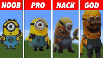 NOOB VS PRO VS HACKER Minecraft Pixel art✨Minion