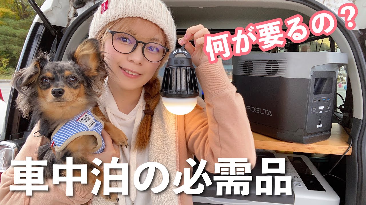 車中泊グッズ 軽自動車で旅するなら持っておきたいギア紹介 Youtube