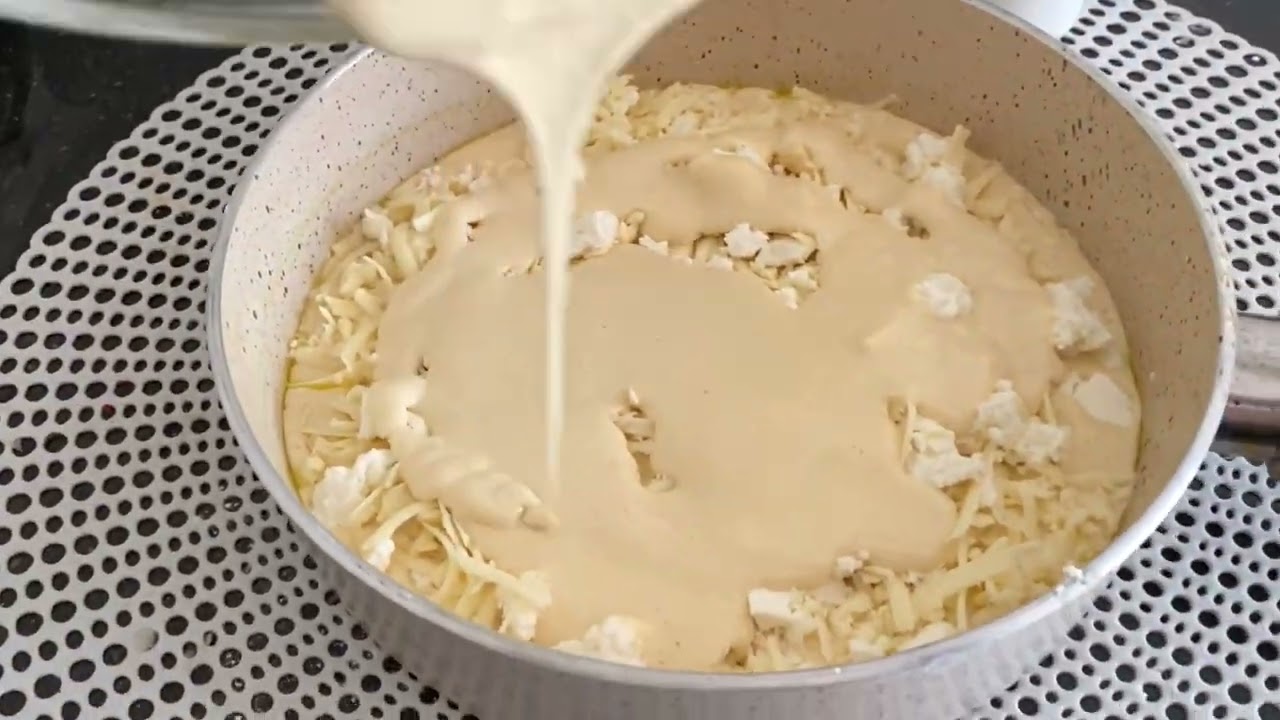 KAHVALTIYA HERGÜN YAPARIM FIRIN YOK /YUFKASIZ TAVADA  PRATİK KAHVALTILIK PEYNİRLİ BÖREK TARİFİ