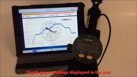 Wireless Reading of Sylvac Depth Gage with WiMER 2