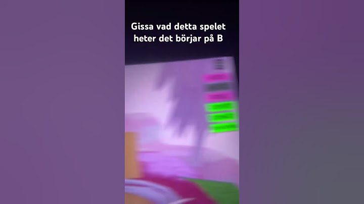 Gissa vad detta spelet heter det börjar på B! #roblox