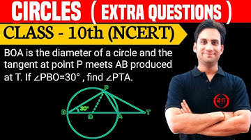 In the given figure, BOA is the diameter of a circle and the tangent at point P meets AB produced