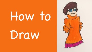 54 - Velma Dinkley | Scooby-Doo | #easydrawing #cartoon #howtodraw #sketch #art #tutorial