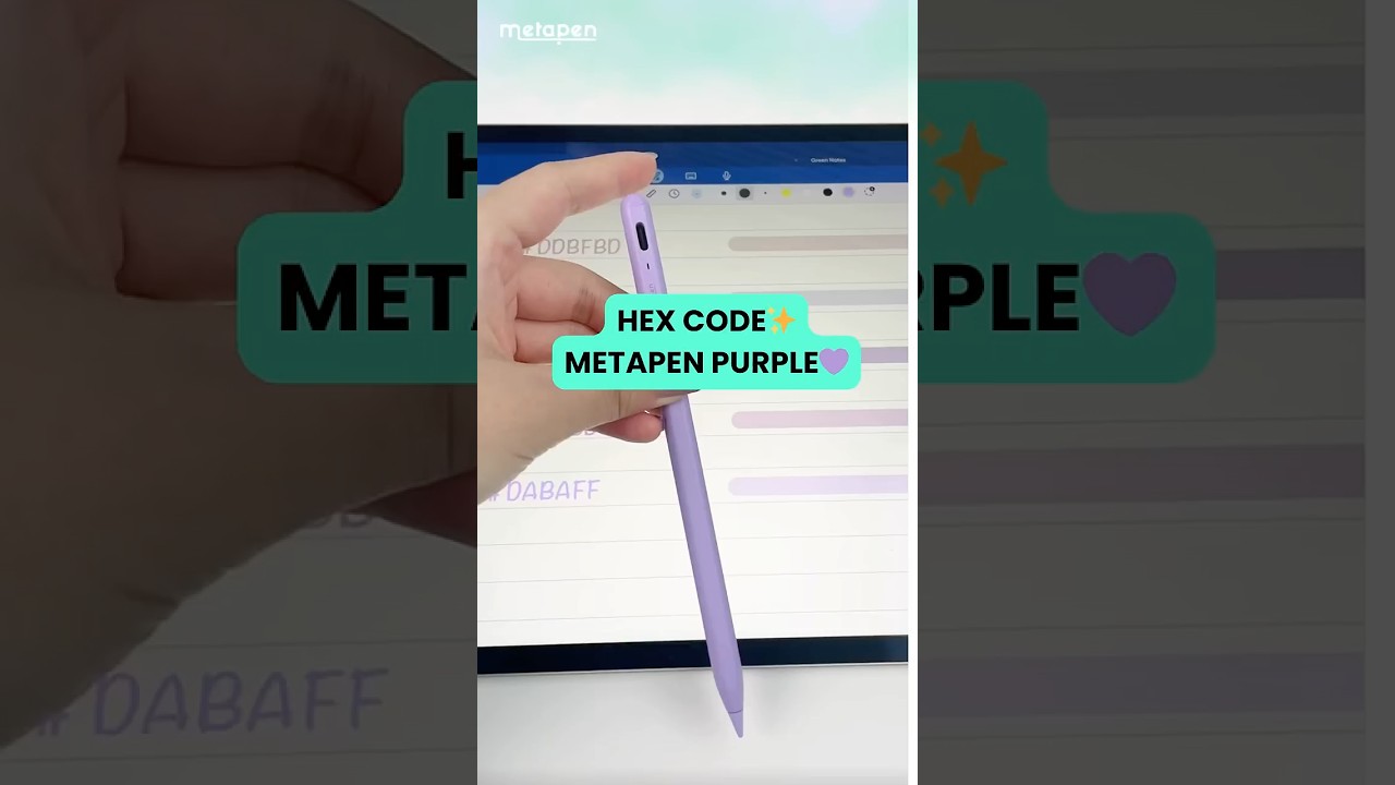 Hex Code 💜✨ The Metapen A8 in purple is too good to ignore 💕 