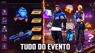 TUDO DO EVENTO FFCS, CUBO MÁGICO DE GRAÇA? MOCHILA, PRANCHAS E MAIS - FREE FIRE