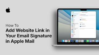 How to Add Website Link in Your Email Signature in Apple Mail