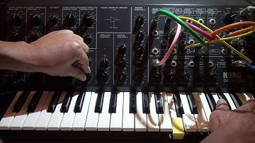 Korg MS-20 lo-fi crush loop #korgms20