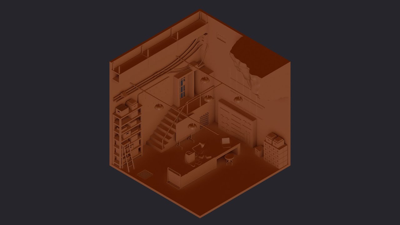 Secret Agent Room | 3D Model Breakdown