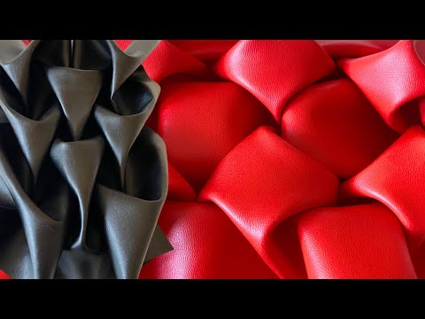 FAUX LEATHER SMOCKING DESIGNS | Fabric Manipulation