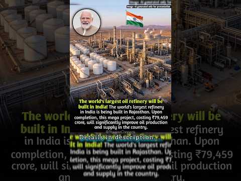 Another Big Move of our Nation 🇮🇳 #largest #oilrefinery #rajasthan #india #hindustanpetroleum #news