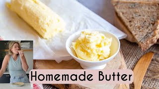 HOW TO MAKE HOMEMADE BUTTER | SIMPLE RECIPES | Kerry Whelpdale