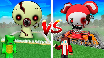 Scary Spunky MIKEY vs JJ: The MOST DANGEROUS PRISON Build Challenge in Minecraft! - Maizen