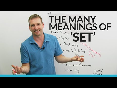 Learn "Set" Vocabulary, Idioms, and Phrasal Verbs!