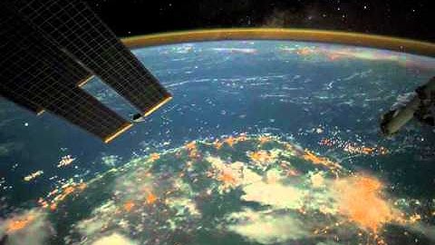 Lightning Over SE Asia from the ISS (including a sprite)