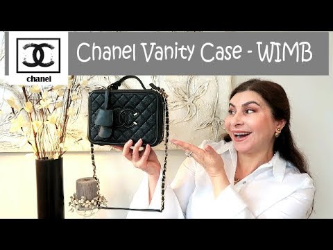 Chanel - Large CC Filigree Vanity Case - Black - Pre-Loved