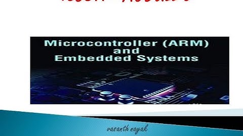 VTU MCES 18CS44 M5 L1 RTOS INTRODUCTION PART 1