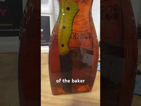 Blacking out a knife