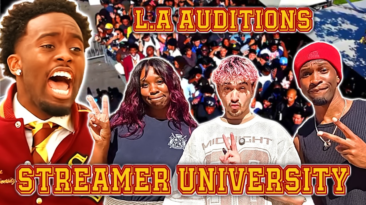 WE WENT TO KAI CENAT'S STREAMER UNIVERSITY AUDITIONS in LOS ANGELES!!!