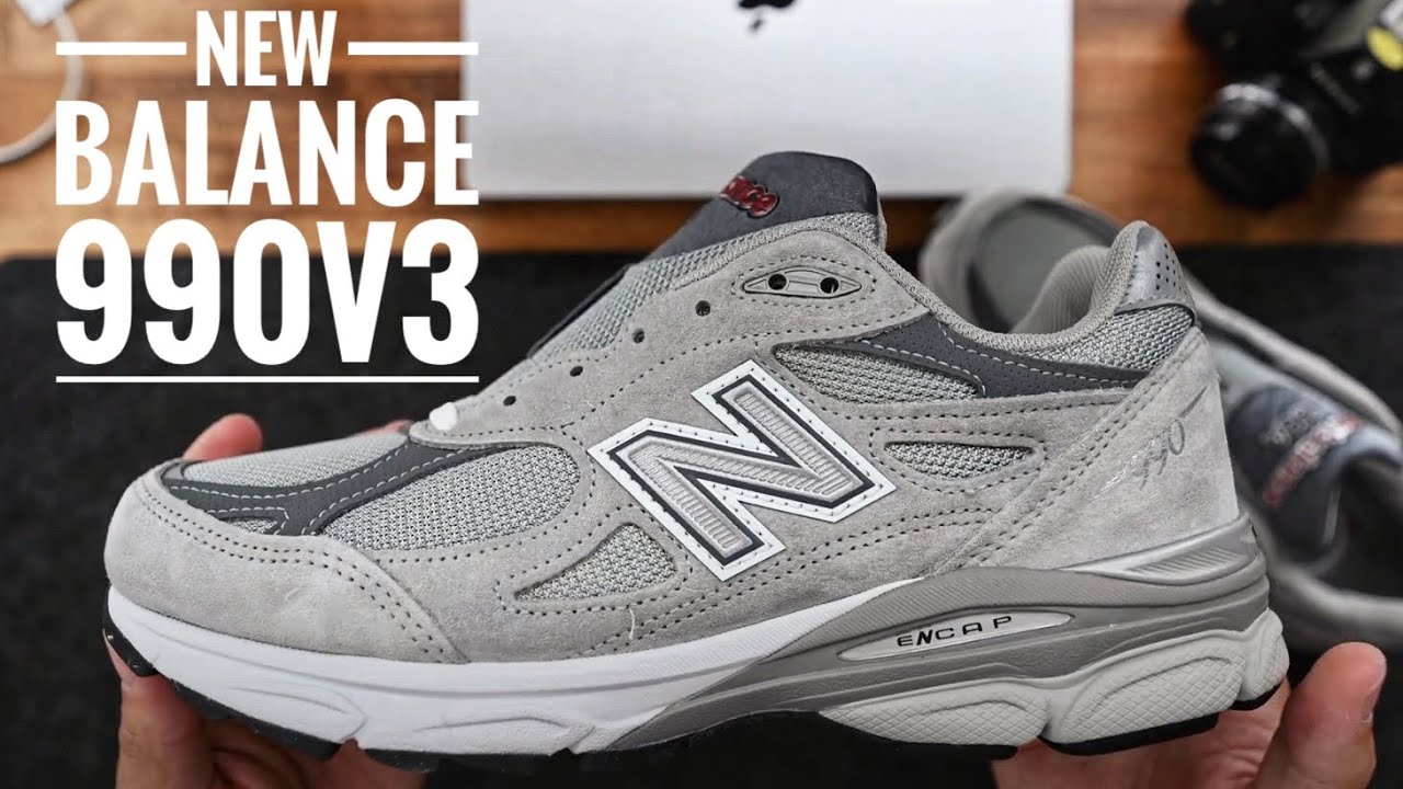 NEW BALANCE 990 V3 “GREY” REVIEW! - YouTube