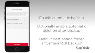 SanDisk Connect Wireless Stick Tutorial  Automatic Camera Roll Backup iOS screenshot 5