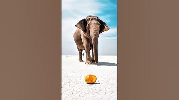 The elephant save a mango tree from drying up by watering it 😭 #ai #tree #save #water #elephant