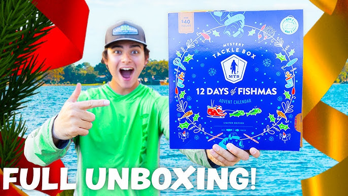 Mystery Tackle Box 12 Days of Fishmas Advent Calendar 2023, Ready