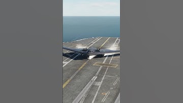 B-2 Stealth Bomber Touches Down on a Nimitz-Class Carrier