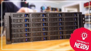 24 HARD DRIVES??? Norco 4U Rack Mount with UNRAID! by Technically Nerdy 42,791 views 5 years ago 5 minutes, 36 seconds