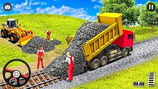 Real Road Construction Simulator Game 2022 - Bucket Excavator Games - Android Gameplay screenshot 1