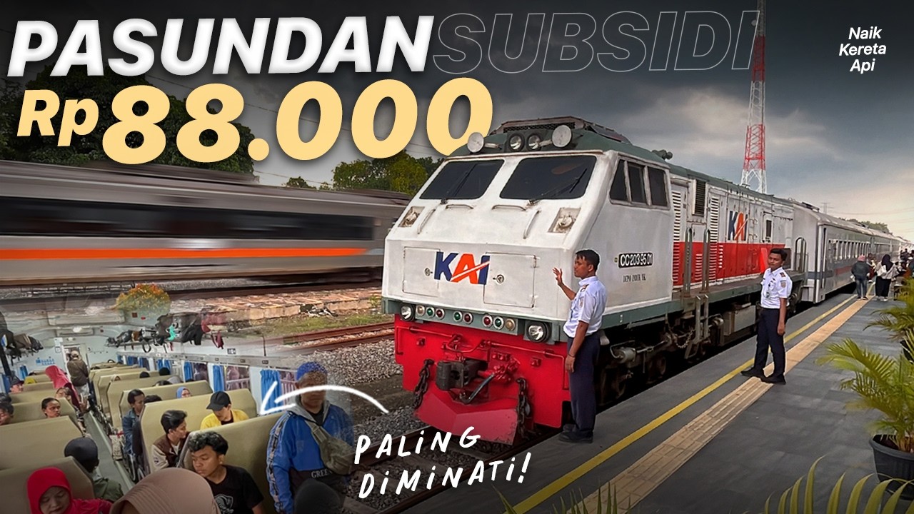 EKONOMI SUBSIDI PALING DIMINATI!! Naik KA Pasundan Lebaran
