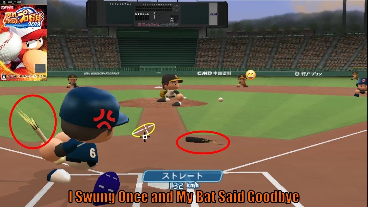 My Bat Literally Split in Half…😱Jikkyou Powerful Pro Yakyuu 2013
