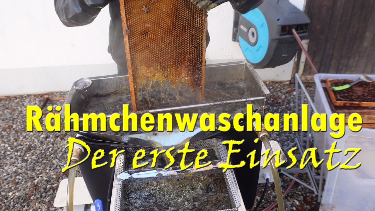 Rähmchenwaschanlage nach Kolbe im Einsatz