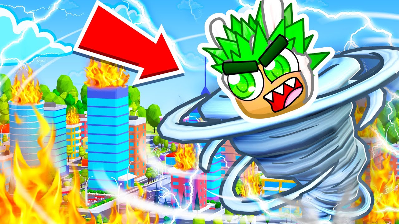 ich ZERSTÖRE ALLES als TORNADO in ROBLOX!