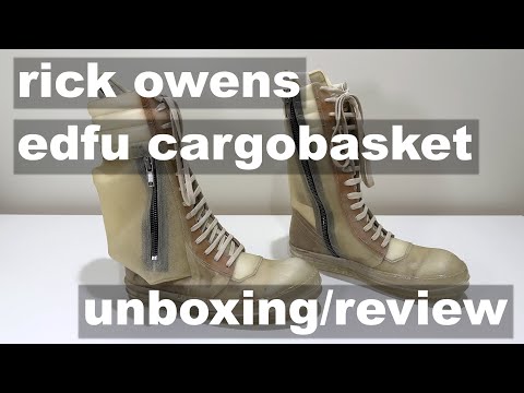 Rick Owens Edfu Apparition Leather Cargobasket - Unboxing, Review