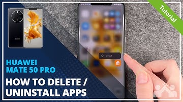 HUAWEI Mate 50 Pro - How to delete apps / How to uninstall apps • 📱 • 🔲 • 🚮 • Tutorial