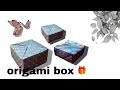 How to make easy origami box 🎁 #easy #diy #craft #how #artandcraft #tutorial #origami #paperfolding