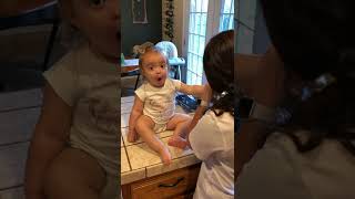 Baby Makes Hilarious Faces While Getting Her Nails Trimmed - 1360644