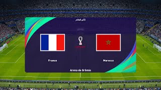 مباراة المغرب ضد فرنسا  l تصفيات كاس العالم l  2024 حكيم زياش ضد مبابي l تعليق عربي PES l