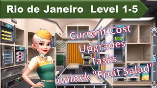 【Airplane Chefs】 Rio de Janeiro : LEVEL1-5 (Upgrades/Cost/TASKS)