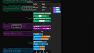 BlockLua smooth scrolling patch  #roblox #coding #blocklua #visualscripting