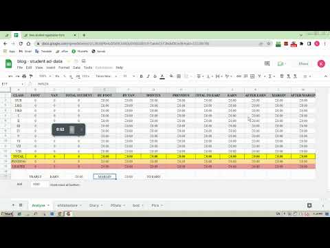 Student registration form with CRUD and Fee management  - Apps Script  and Google sheet