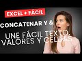 CONCATENAR en Excel con & y función + Introducción SI | CLASE COMPLETA Paso a Paso #exceltutorial