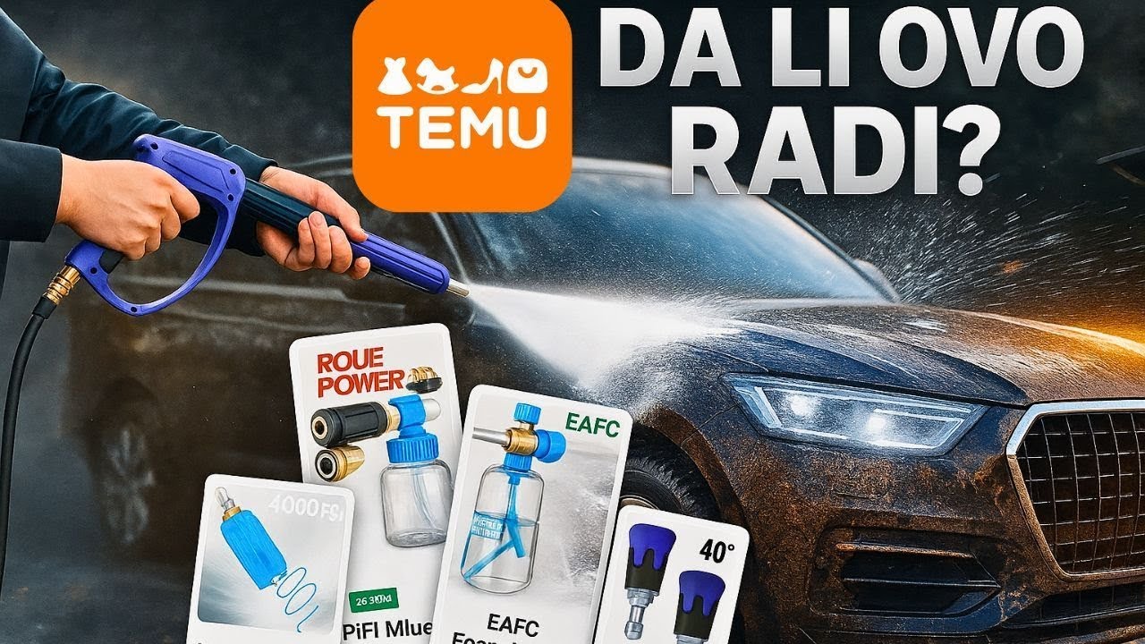 SVE STO VAM TREBA ZA PRANJE AUTOMOBILA!