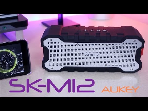 MEJOR ALTAVOZ Bluetooth 2017 AUKEY SK M12 Review en Español - YouTube