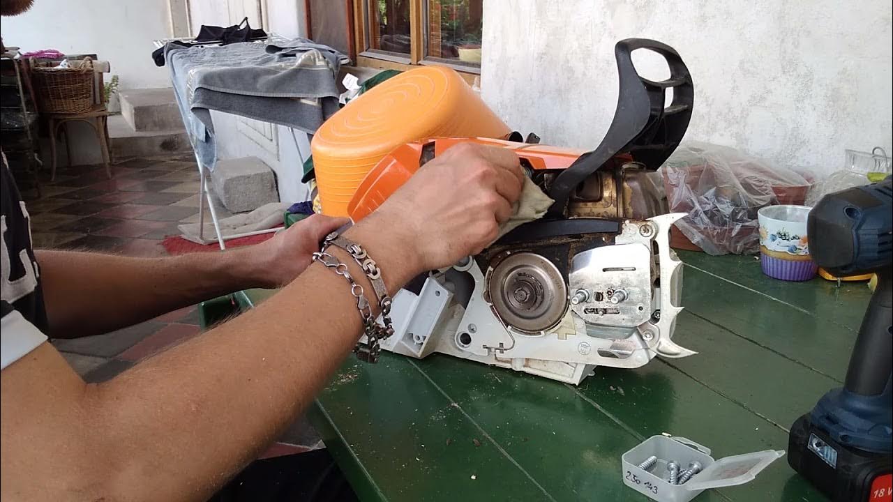 TUNING STIHL MS 500I installation of muffler Egan Straight Shot