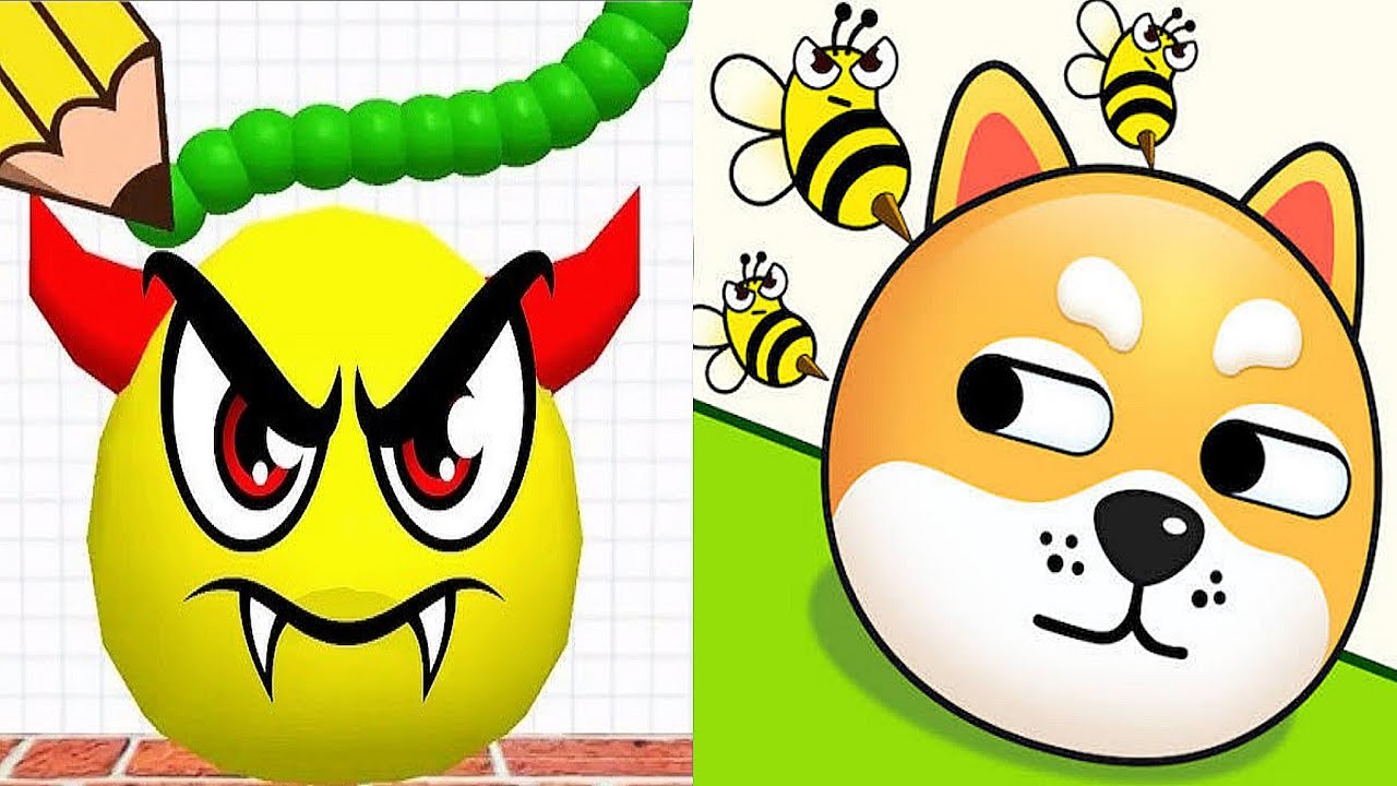 Draw To Smash Vs Save the Doge Gameplay Logic Puzzle Merge Doubles