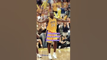 NBA players first and last three pointer shaq edition