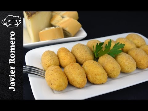 Croquetas de queso muy cremosas. Recetas de Javier Romero